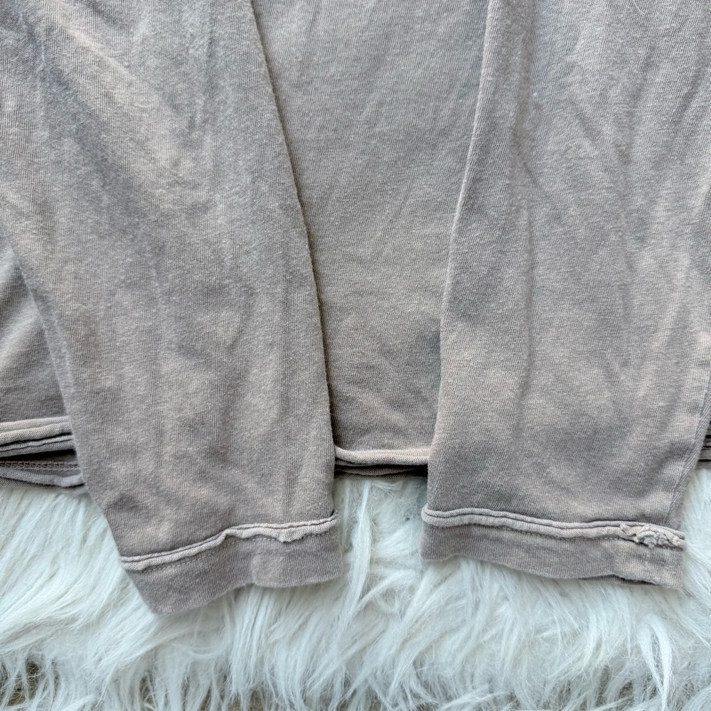 Free People We The Free Nina Long Sleeve Tee Stone Tan Gray XS - Picture 10 of 12